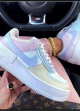 Кросівки жіночі найк nike air force 1 shadow pastel2 фото