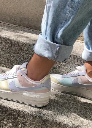 Кроссовки женские найк nike air force 1 shadow pastel5 фото