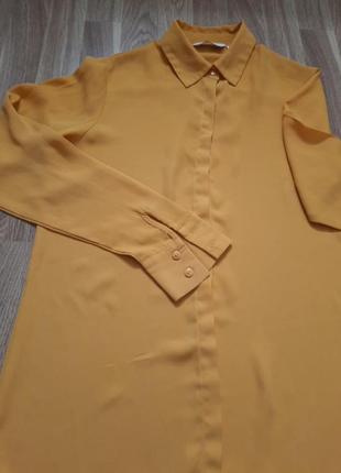Рубашка/блуза гірчична new look8 фото