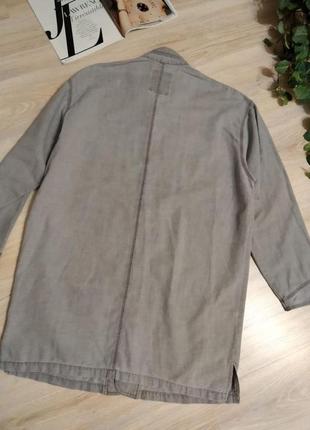 Саободный прямой длинный пиджак жакет кардиган накидка5 фото