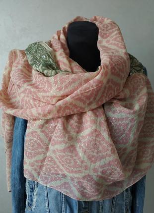 Красивый женский шарф-палантин - индия7 фото