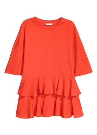 Трикотажний топ з оборкою h&m2 фото