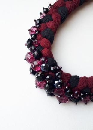 Ожерелье с камнями handmade2 фото