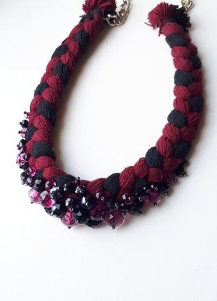 Ожерелье с камнями handmade4 фото