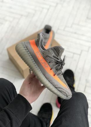 Мужские кроссовки adidas yeezy boost 350 v2 grey  41-42-43-44-456 фото