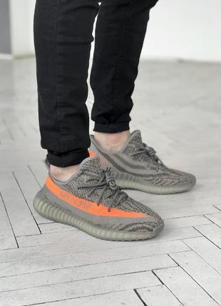 Мужские кроссовки adidas yeezy boost 350 v2 grey  41-42-43-44-455 фото