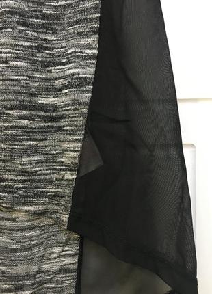 Розкішна сукня туніка з шифоновими вставками4 фото
