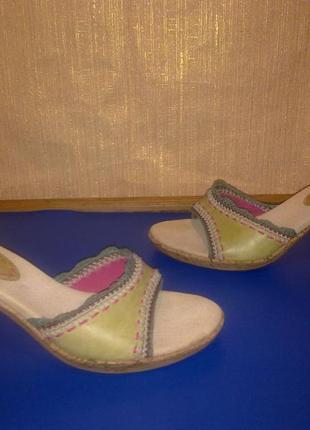 Шльопанці = nine west = 100% нат. шкіра 37 - 38 р