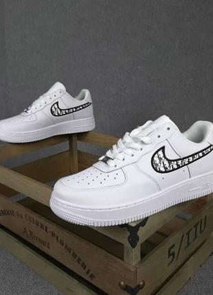 Nike air force 1 dior (белые)3 фото