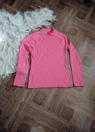 Батник спортивний under armour heatgear pink1 фото