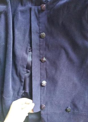 Пиджак под ретро, фиолетовый, 42-46 р., удлиненный3 фото