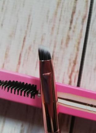 Кисть для бровей brushworks double-ended eye-brow brush