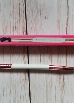 Кисть для бровей brushworks double-ended eye-brow brush
