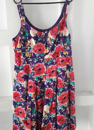 Яркое летнее платье- сарафан