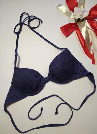 Кружевний фактурний верх купальника h&m, 75b eur