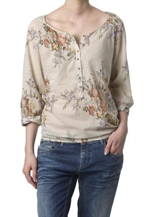 Блузка блуза с принтом fony x ✨opus✨ цветочный принт1 фото