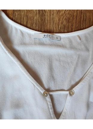 Белая блузка блуза с воланами ✨eds✨ футболка1 фото