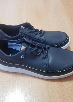 Шкіряні туфлі clarks cloud blaze k blue2 фото