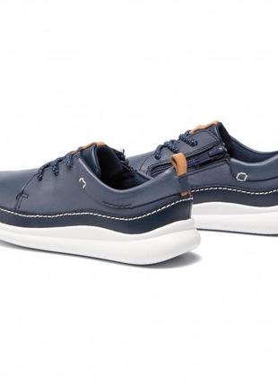 Шкіряні туфлі clarks cloud blaze k blue3 фото