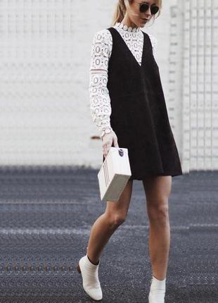 Сарафан фактурний трикотаж чорний