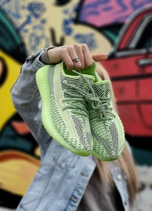 Женские кроссовки adidas yeezy boost 350 v2 green 36-37-38-39-40