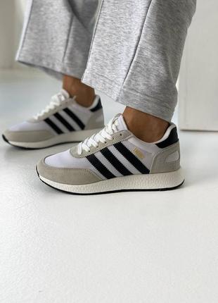 Женские кроссовки adidas iniki grey/white