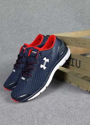 Мужские кроссовки under armour speedform gemini синие с красным10 фото