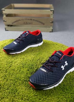 Мужские кроссовки under armour speedform gemini синие с красным8 фото