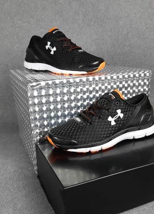 Мужские кроссовки under armour speedform gemini чёрные с оранжевым2 фото