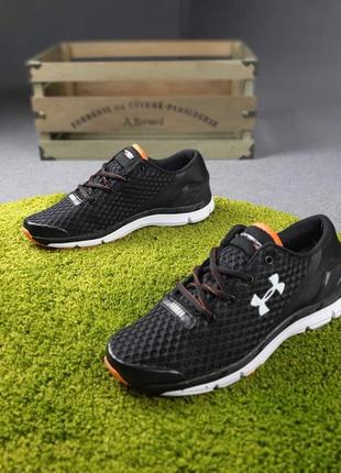 Мужские кроссовки under armour speedform gemini чёрные с оранжевым10 фото