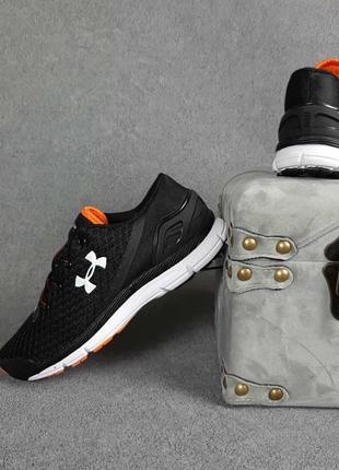 Мужские кроссовки under armour speedform gemini чёрные с оранжевым5 фото