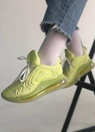 Женские кроссовки nike air max 720 yellow8 фото