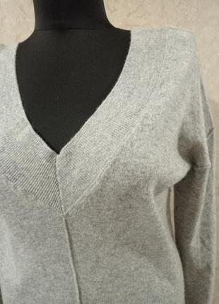 Теплый свитер, шерсть, ангора, цвет светло-серый, размер л4 фото