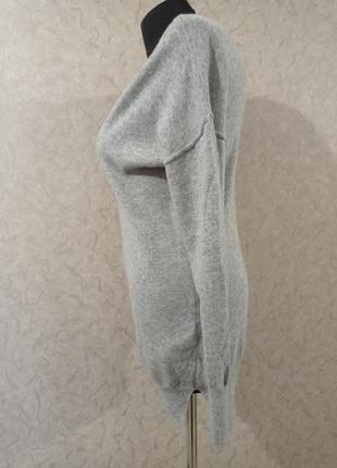 Теплый свитер, шерсть, ангора, цвет светло-серый, размер л2 фото