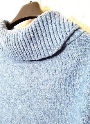 Annex, сша отличная голубая кофта укороченная на застежке теплая мягкая акрил/полиэстер женская 464 фото