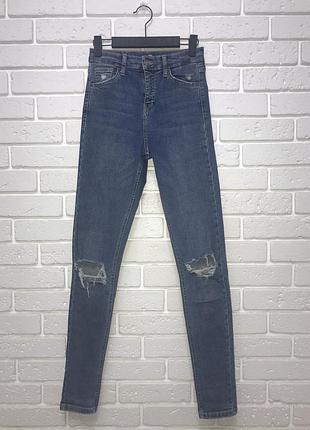 Голубые синие джинсы topshop