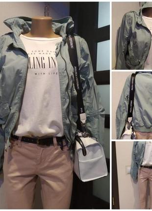 Лёгкая тонкая куртка парка дождевик ветровка бомбер