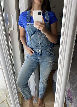 Комбинезон джинсовый pull and bear, м, 28