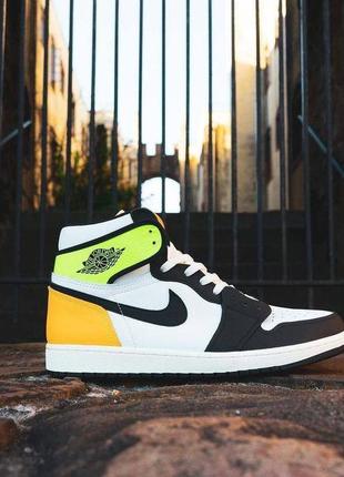 🔥🧡🌹nike air jordan retro 1 high volt gold 💛 😍 🌸жіночі кросівки найк аїр джордан 1