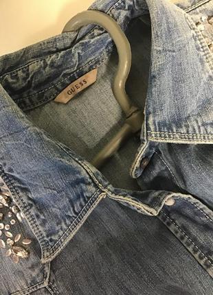 Шикарна джинсова сорочка guess першої лінії6 фото