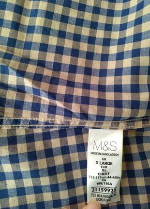 Сорочка m&s, розмір xl, большемерит на розмір7 фото