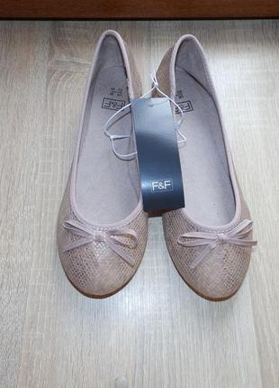 Балетки f&f ballerina shoes1 фото