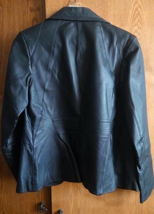 Кожаный новый пиджак7 фото