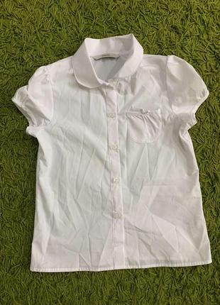 Белая рубашка для школы на 7-8лет