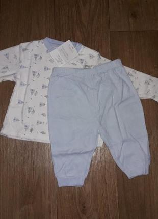 Хлопковая, махровая пижама на рост 62/68 см impidimpi2 фото