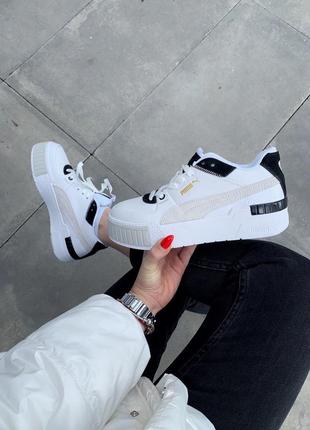 Кросівки puma cali sport mix white black кроссовки