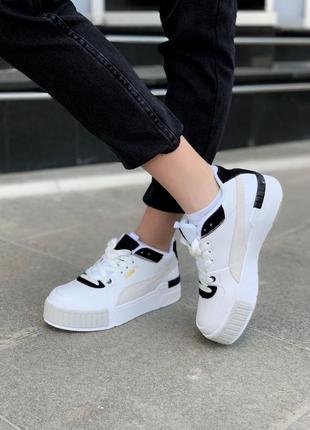 Кросівки puma cali sport mix white black кроссовки5 фото