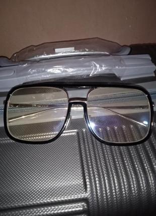 Стильные прозрачные очки оправа1 фото
