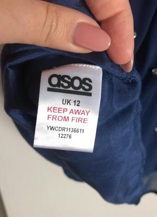 Коктейльное , вечернее платье asos 12 р 46-48 new стразы7 фото