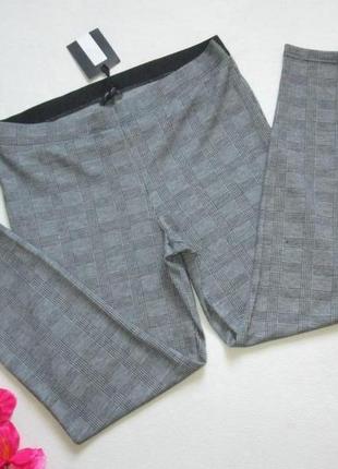 Шикарные трикотажные стрейчевые штаны леггинсы в клетку bonmarche британия.2 фото